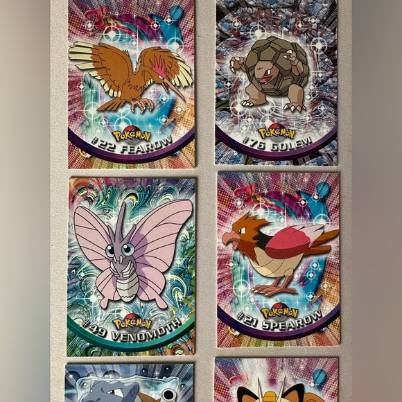 Topps 1999 Pokemon TV Animation Edition Lot Partial Set 6 Cards Meowth Vintage - Picture 7 of 7